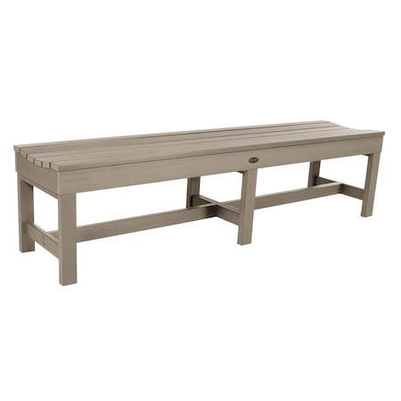 Highwood Usa 6ft Commercial Grade Backless Picnic Bench Outdoor Furniture for Patio, Yard and Garden CM-BENSQ61-WBR